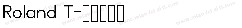 Roland T字体转换